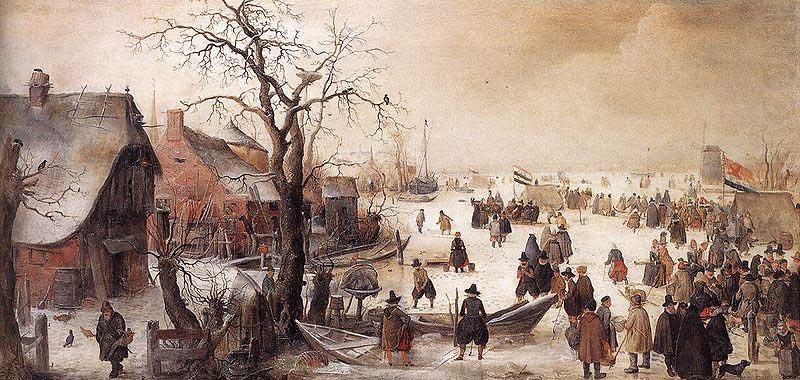 Hendrick Avercamp Winter Scene on a Canal china oil painting image